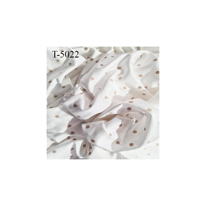 Tissu lingerie non extensible couleur crème ivoire points couleur chair pailleté brillant poids au m 2 190 grs largeur 170 cm