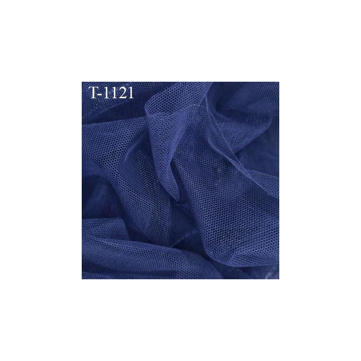 Marquisette tulle spécial lingerie haut de gamme couleur bleu marine largeur 140 cm prix pour 10 cm