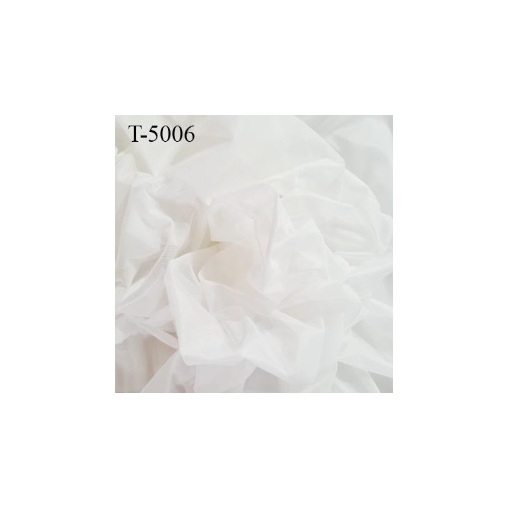 Marquisette tulle spécial lingerie haut de gamme 100% polyamide couleur naturel écru largeur 140 cm prix pour 10 cm