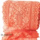Dentelle 22 cm lycra brodée extensible très haut de gamme largeur 22 centimètres couleur corail très belle prix au mètre