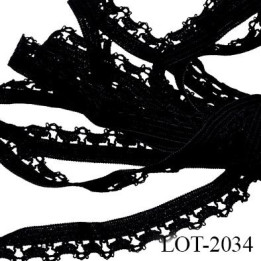 Le lot de 10 mètres d'élastique picot 10 mm lingerie culotte souple fin noir