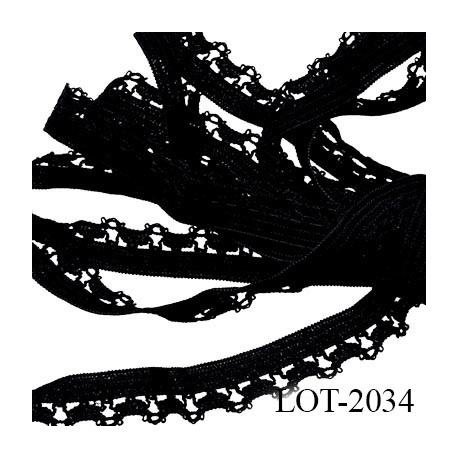 Le lot de 10 mètres d'élastique picot 10 mm lingerie culotte souple fin noir