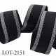 Le lot de 10 mètres Elastique 28 mm spécial caleçon lingerie, sport couleur noir et gris très beau doux certifié oeko tex