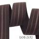 Le lot de 10 mètres Elastique 25 mm spécial lingerie, sport couleur marron foncé et bronze très beau doux prix au mètre
