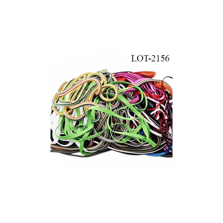 Destockage le lot de 35 cordons de minimum 3 mètres chaque soit 105 mètres   bel assortiment valeur 65 €