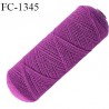 Bobine fil élastique fronceur ou à smock gomme lycra polyamide souple violet longueur de bobine 100 mètres diamètre 0.3 mm