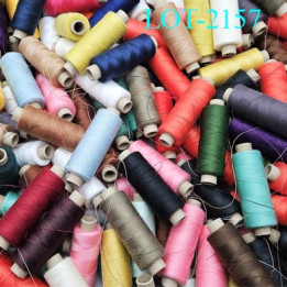 Lot de 30 bobines  longueur 500 m  fil couture machine à coudre et main fil polyester 120  bobiné en France