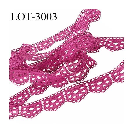 Le lot de 10 mètres de dentelle Galon guipure 18 mm couleur fuchsia largeur 18 mm prix pour 10 mètres