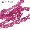 Le lot de 10 mètres de dentelle Galon guipure 18 mm couleur fuchsia largeur 18 mm prix pour 10 mètres