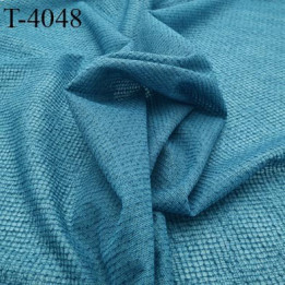Tissu lingerie sport autres extensible dans la largeur couleur bleu largeur 140 cm 160 grs m2 haut de gamme  prix au mètre