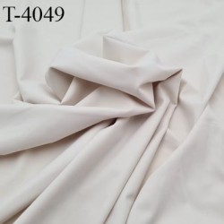 Tissu lingerie bain sport autres lycra élasthanne couleur crème superbe largeur 140 cm 165 grs m2 haut de gamme prix au mètre