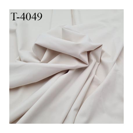 Tissu lingerie bain sport autres lycra élasthanne couleur crème superbe largeur 140 cm 165 grs m2 haut de gamme prix au mètre