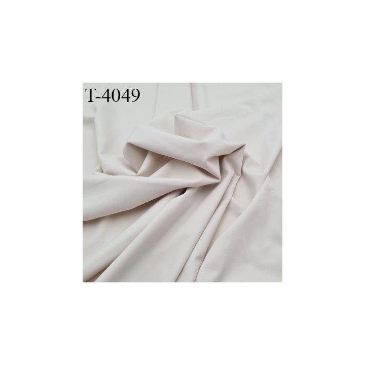 Tissu lingerie bain sport autres lycra élasthanne couleur crème superbe largeur 140 cm 165 grs m2 haut de gamme prix au mètre