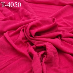 Tissu coton et synthétique jersey spécial lingerie fond de culotte couleur framboise doux largeur 130 cm