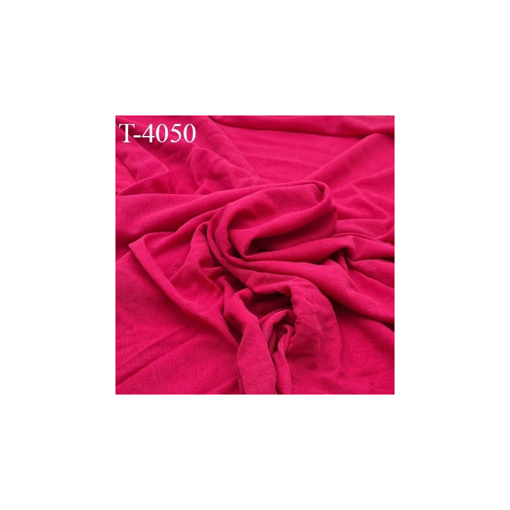 Tissu coton et synthétique jersey spécial lingerie fond de culotte couleur framboise doux largeur 130 cm