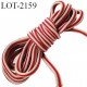 Déstockage bobine de 50 m de Cordon 4 mm synthétique très solide couleur beige et rouge bobiné en France