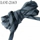 Déstockage bobine de 50 m de Cordon plat largeur 8.5 mm synthétique très solide couleur gris et noir bobiné en France