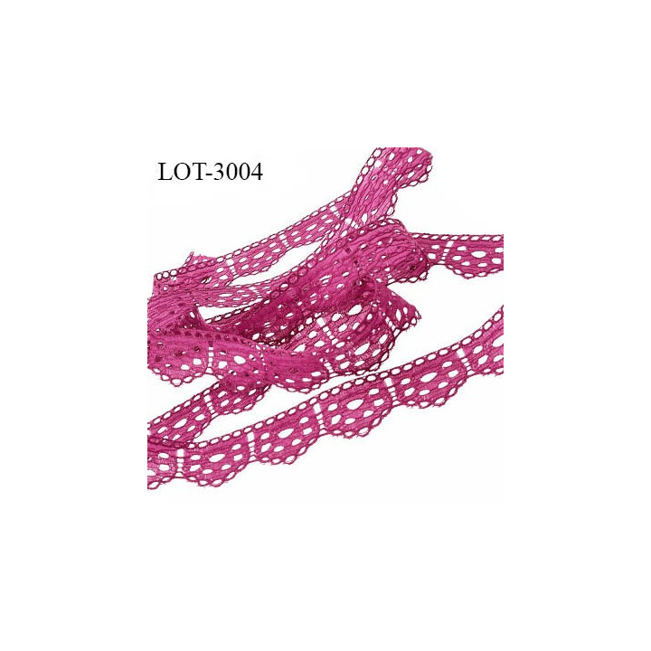 Le lot de 10 mètres de dentelle Galon guipure 18 mm  couleur fuchsia  largeur 18 mm prix pour 10 mètres