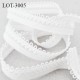 lot de 10 mètres d'élastique picot 13 mm lingerie couleur naturel allongement + 100 % forte élasticité fabriqué en France