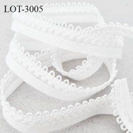 lot de 10 mètres d'élastique picot 13 mm  lingerie couleur naturel allongement + 100 % forte élasticité fabriqué en France