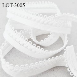 lot de 10 mètres d'élastique picot 13 mm lingerie couleur naturel allongement + 100 % forte élasticité fabriqué en France