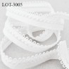 lot de 10 mètres d'élastique picot 13 mm lingerie couleur naturel allongement + 100 % forte élasticité fabriqué en France