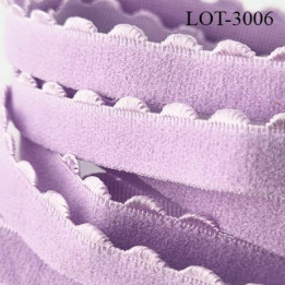 lot de 10 mètres d'élastique picot 11 mm  lingerie couleur lavande allongement + 100 % forte élasticité