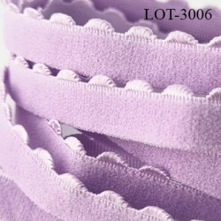 lot de 10 mètres d'élastique picot 11 mm lingerie couleur lavande allongement + 100 % forte élasticité