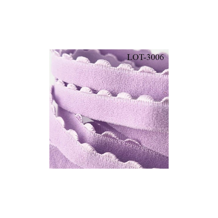 lot de 10 mètres d'élastique picot 11 mm  lingerie couleur lavande allongement + 100 % forte élasticité