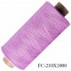 Bobine de fil 1000 m mousse polyester n° 120 polyester couleur lilas longueur 1000 mètres bobiné en France
