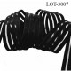 lot de 10 mètres d'élastique respirant sous bande très doux lingerie couleur noir allongement + 70 % forte élasticité