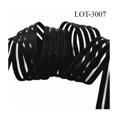lot de 10 mètres d'élastique respirant sous bande très doux lingerie couleur noir allongement + 70 % forte élasticité