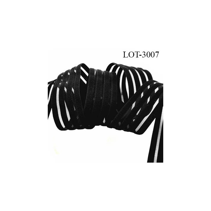 lot de 10 mètres d'élastique respirant sous bande très doux lingerie couleur noir allongement + 70 % forte élasticité
