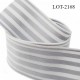 LE LOT de 10 mètres Elastique 50 mm respirant séchage rapide couleur naturel et gris allongement + 50 %