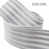 LE LOT de 10 mètres Elastique 50 mm respirant séchage rapide couleur naturel et gris allongement + 50 %