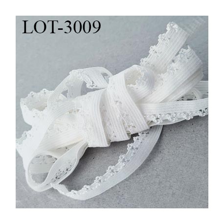 Le lot de 10 mètres d'élastique picot 10 mm lingerie culotte souple fin blanc