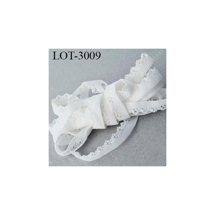Le lot de 10 mètres d'élastique picot 10 mm lingerie culotte souple fin blanc