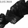 Le lot de 10 mètres d'élastique 30 mm lingerie couleur noir allongement + 80 % forte élasticité fabriqué en France