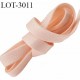 Le lot de 10 mètres d'élastique 13 mm lingerie un coté doux haut gamme couleur saumon venus forte élasticité allongement +40%