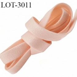 Le lot de 10 mètres d'élastique 13 mm lingerie un coté doux haut gamme couleur saumon venus forte élasticité allongement +40%