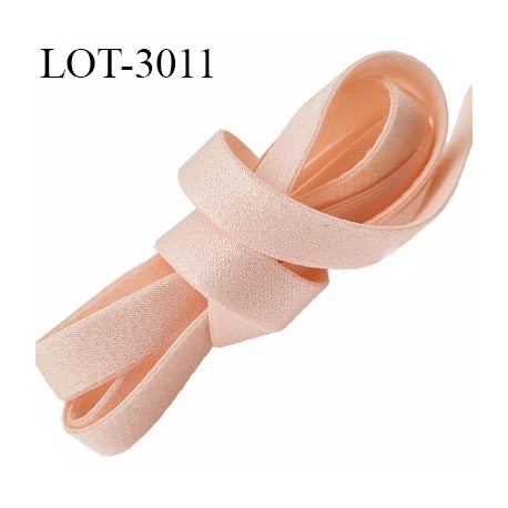 Le lot de 10 mètres d'élastique 13 mm lingerie un coté doux haut gamme couleur saumon venus forte élasticité allongement +40%