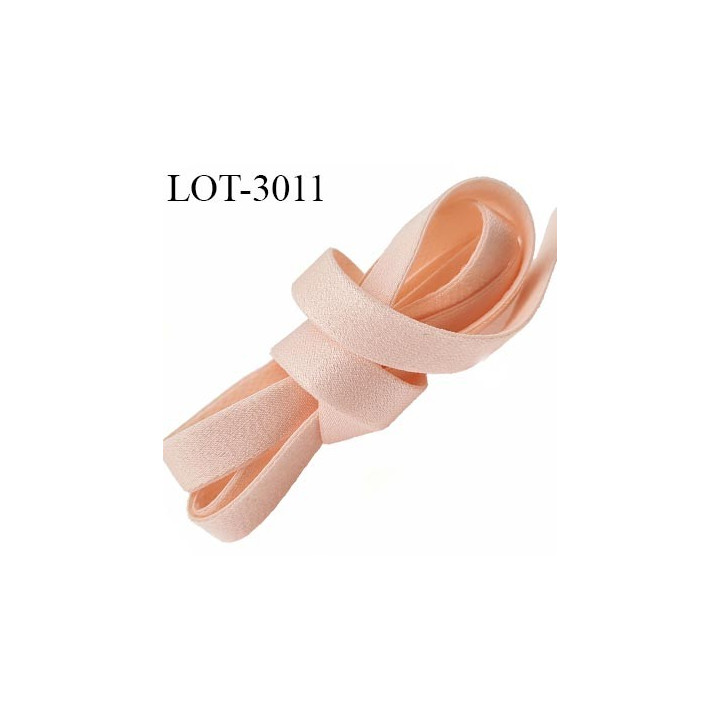 Le lot de 10 mètres d'élastique 13 mm lingerie un coté doux haut  gamme couleur saumon venus forte élasticité allongement +40%