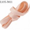 Le lot de 10 mètres d'élastique 13 mm lingerie un coté doux haut gamme couleur saumon venus forte élasticité allongement +40%