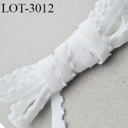 Le lot de 10 mètres d'élastique picot 10 mm lingerie culotte souple blanc