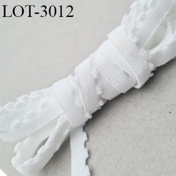 Le lot de 10 mètres d'élastique picot 10 mm lingerie culotte souple blanc