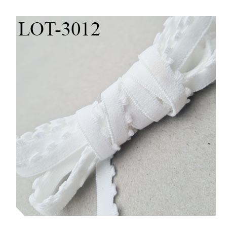 Le lot de 10 mètres d'élastique picot 10 mm lingerie culotte souple blanc