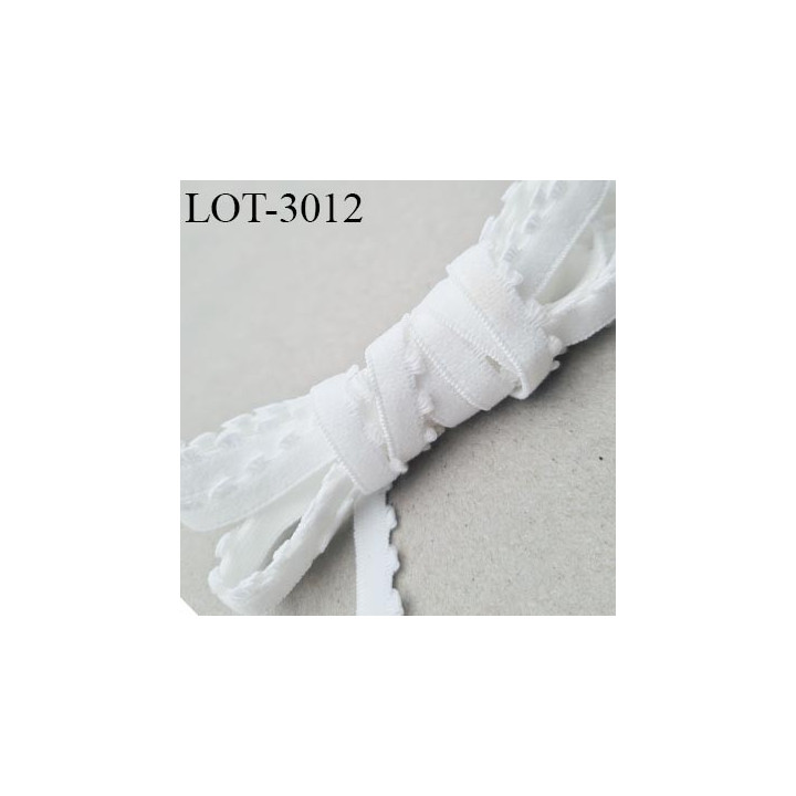 Le lot de 10 mètres d'élastique picot 10 mm lingerie culotte souple blanc