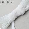 Le lot de 10 mètres d'élastique picot 10 mm lingerie culotte souple blanc