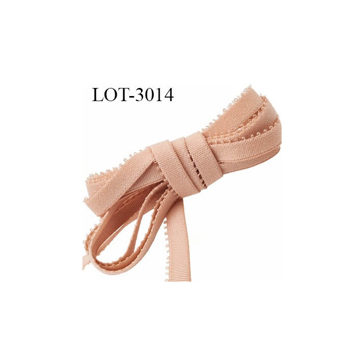Le lot de 10 mètres Elastique lingerie 10 mm picot haut de gamme rosé chair largeur 10 mm allongement +80% forte élasticité