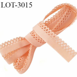 Le lot de 10 mètres Elastique lingerie 13 mm picot haut de gamme saumon largeur 10 mm allongement +90% forte élasticité
